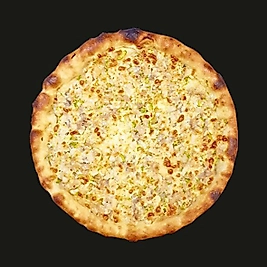 Tavuklu - Kaşarlı Yuvarlak Pide