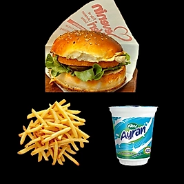 Schnitzel Burger Menü