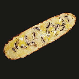 Kaşarlı Mantarlı Yaprak Pide